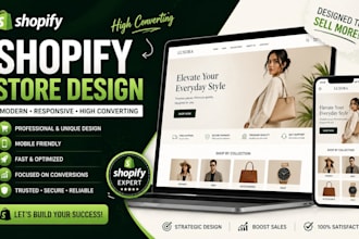 diseñaré una tienda shopify profesional que convierta visitantes en clientes