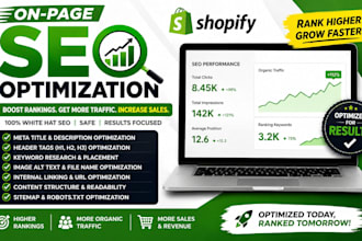 l do shopify on page SEO optimization for higher rankings