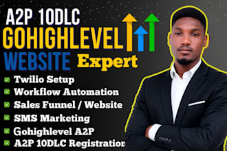 setup ghl a2p 10dlc registration, gohighlevel SMS automation, email template