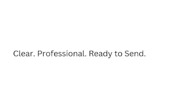 rewrite your email to sound professional and clear