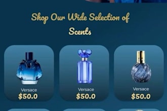 create a shopify fragrance and body care store