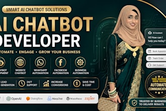 do ai chatbot for website, whatsapp, facebook to automate and grow business