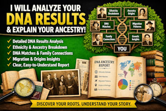 analyze your dna results and explain your ancestry in detail