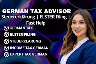 prepare your german tax return, steuererklarung, elster filling by steuerberated
