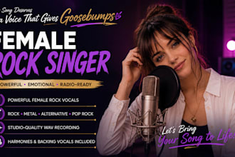 be female rock singer female singer and vocalist female pop singer rock singer