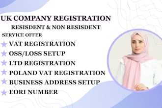 register UK ltd company poland vat utr eori eu vat oss and puesc setup
