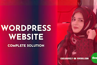 do wordpress website development, design or redesign wordpress blog website