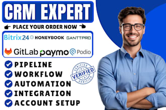 setup bitrix24 gitlab teamwork paymo honeybook dotloop ganttpro agilecrm podio