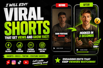 edit and repurpose your youtube videos, podcasts to viral shorts and reels