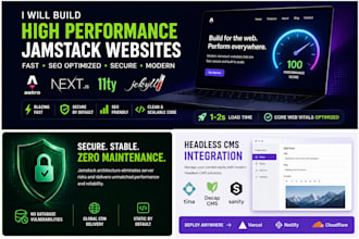 develop high performance astro nextjs and jamstack websites