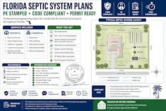 design florida septic system design pe stamp code compliant