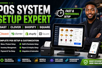 setup and customize toast clover shopify square pos system for your business