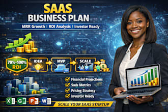 write a saas startup business plan with investor ready pitch