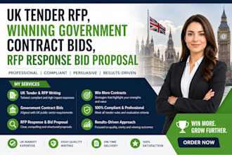 write UK tender rfp, winning government contract bids, rfp response bid proposal