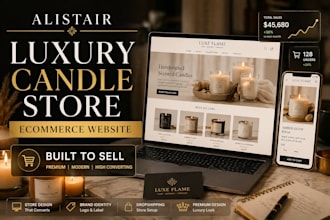 design luxury candle ecommerce store to boost sales and brand