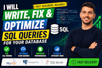 write, fix or optimize slow sql queries