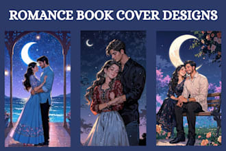 do romance book cover, ebook cover, illustration, book cover design, kdp cover