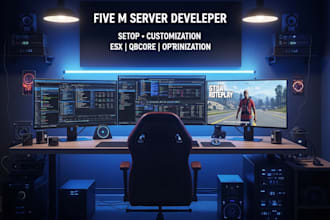 be your fivem server developer for setup, fixes, and customization