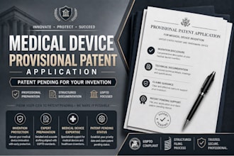 prepare prepare medical device provisional patent application patent pending