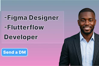 do figma UI UX design and flutterflow mobile app development