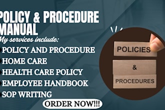 write policy and procedure manual, enrollment medicare medicaid, credentialing