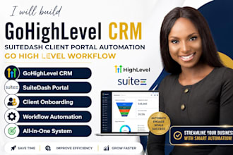 build gohighlevel crm, suitedash client portal automation go high level workflow