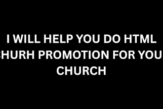do your html church promotion