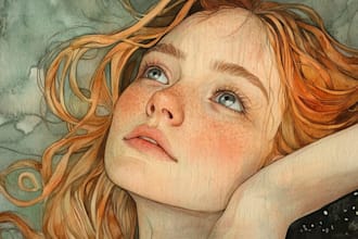 draw cute watercolor illustration