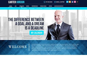 keynote speaker website, public speaker website performance coach website wix