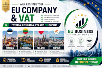 register your eu company and vat in estonia lithuania poland or cyprus