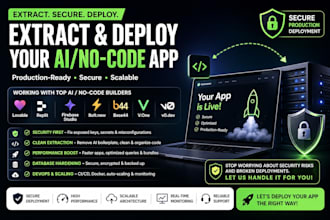 securely deploy your lovable, base44, replit, bolts apps fast and reliable