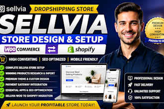 design redesign sellvia dropshipping store do sellvia promotion and marketing