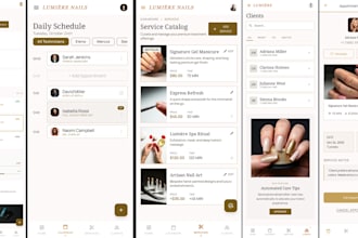 develop nail technician appointment app, salon booking app for nail salon owners