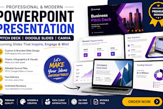 design powerpoint presentation, canva slides, google slides