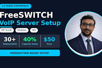 setup freeswitch voip server with sip trunk IVR and dialplan