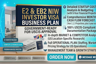 write e2 visa business plan for uscis e2 niw eb2 investor visa approval