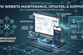 provide professional wix website maintenance updates and support
