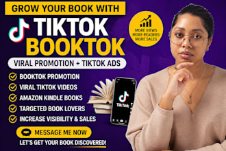 promote your book with viral booktok videos and tiktok ads for amazon kindle