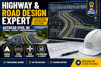 create traffic flow analysis and road safety engineer design for urban plans