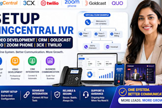 setup ringcentral IVR video development CRM goldcast quo zoom phone 3cx twilio