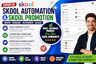 do skool automation and promotion to grow your skool community skool manager