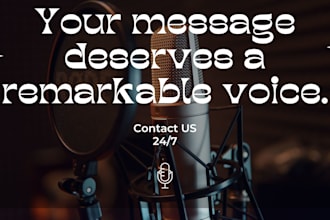 record professional male voice over for narration and videos