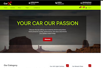 build auto detailing website auto parts car parts website mechanic website