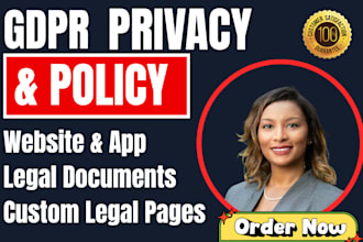 draft gdpr privacy policy and terms and conditions for your website or app