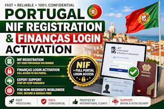 get your portugal nif and activate your financas login fast for non residents