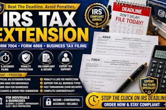 irs tax extension form 7004 form 4868 business tax filing