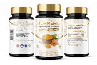 design label design for bottle label, supplement label and product packaging