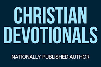 write christian devotionals for your church or ministry