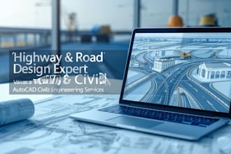 design professional highway and road engineering drawings using autocad civil 3d