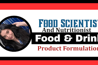 create food formulation recipes for product development